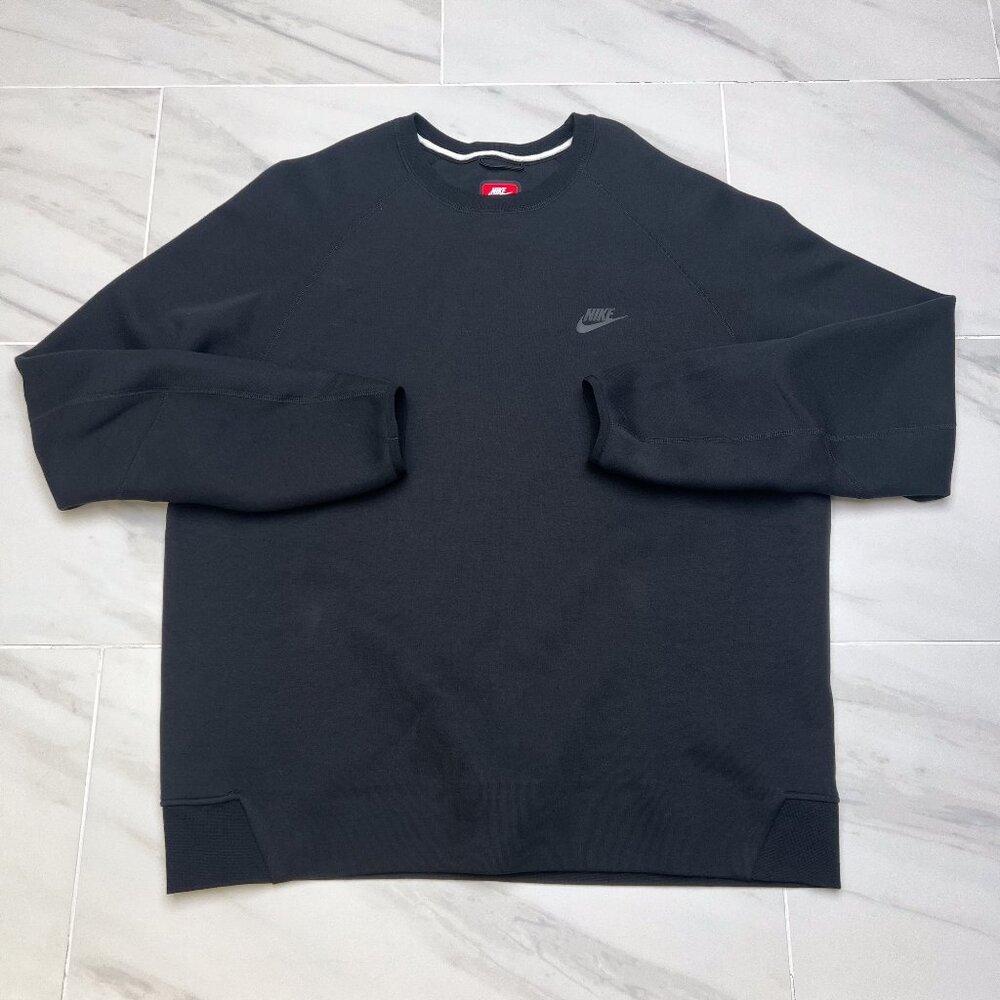 Nike Men's Tech Fleece Sportswear Black Crewneck FB7916-010 Multi-Size